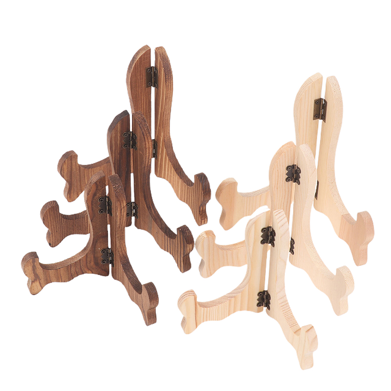 Desk Setup Wood - 1PCS Foldable Decorative Rack Retro Wood
