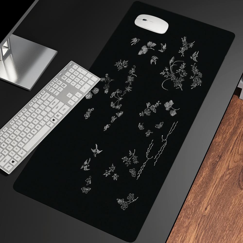 Desk Setup With Plants - Plant Bird Mousepad Speed Office Desk