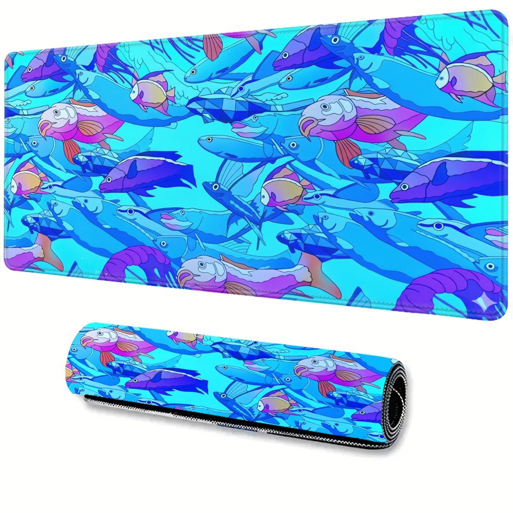 Desk Setup Maker - HD Printing Fish Rubber Mouse Pad