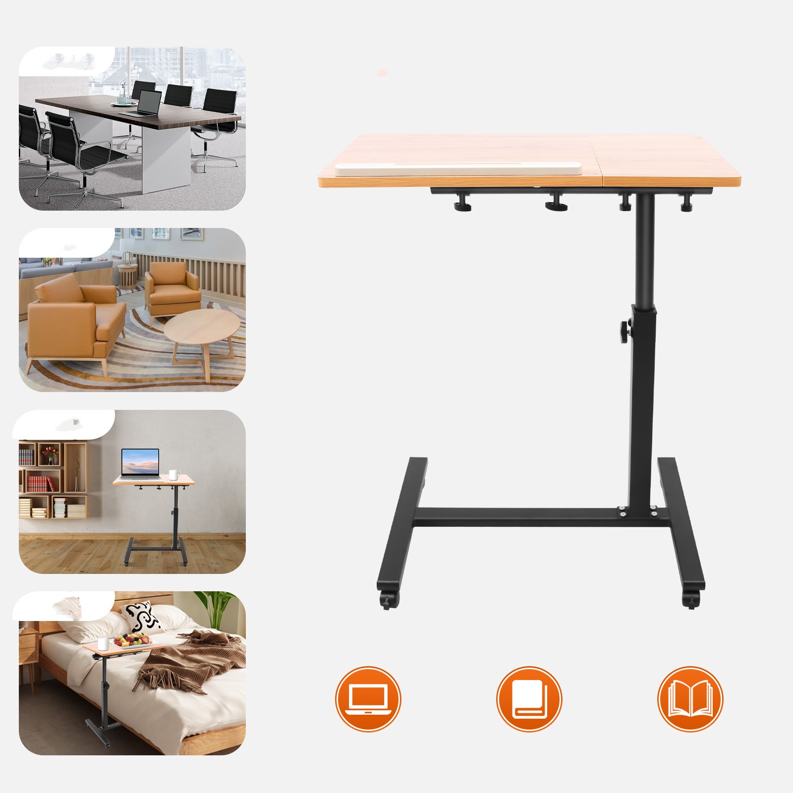 Mobile Laptop Table Adjustable - Desk Setup Maker review and price