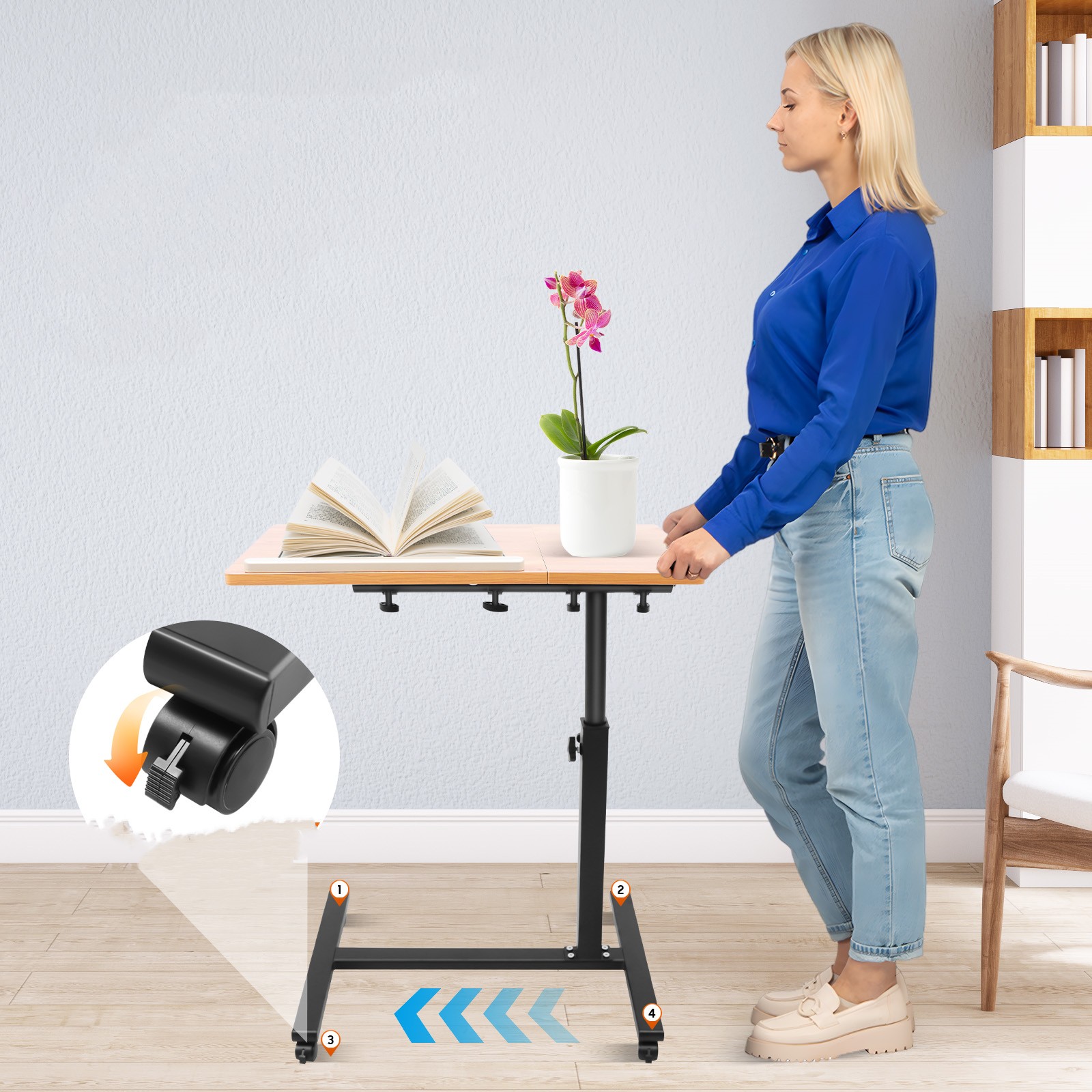 Mobile Laptop Table Adjustable - Desk Setup Maker review and price