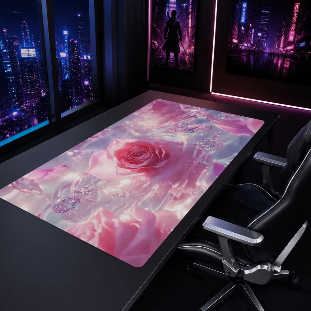 Original pink rose watermark.  - Desk Setup Simple review and price