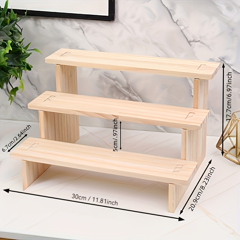 1pc Solid Wood Ladder Display  - Desk Setup Wood review and price