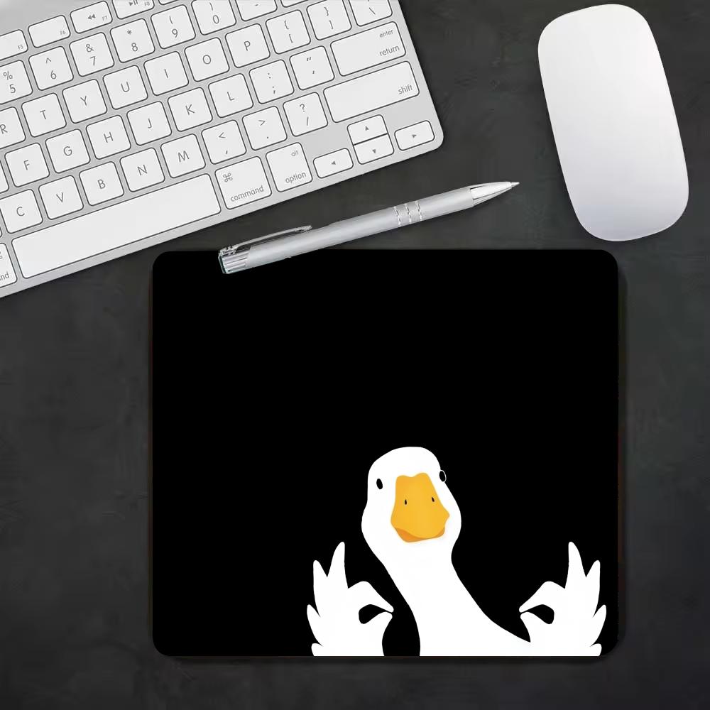 Cute White Goose  Pattern Smal - Desk Setup Background review and price