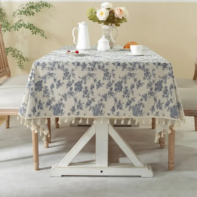 Ins Floral Tablecloths Retro C - Desk Setup Background review and price