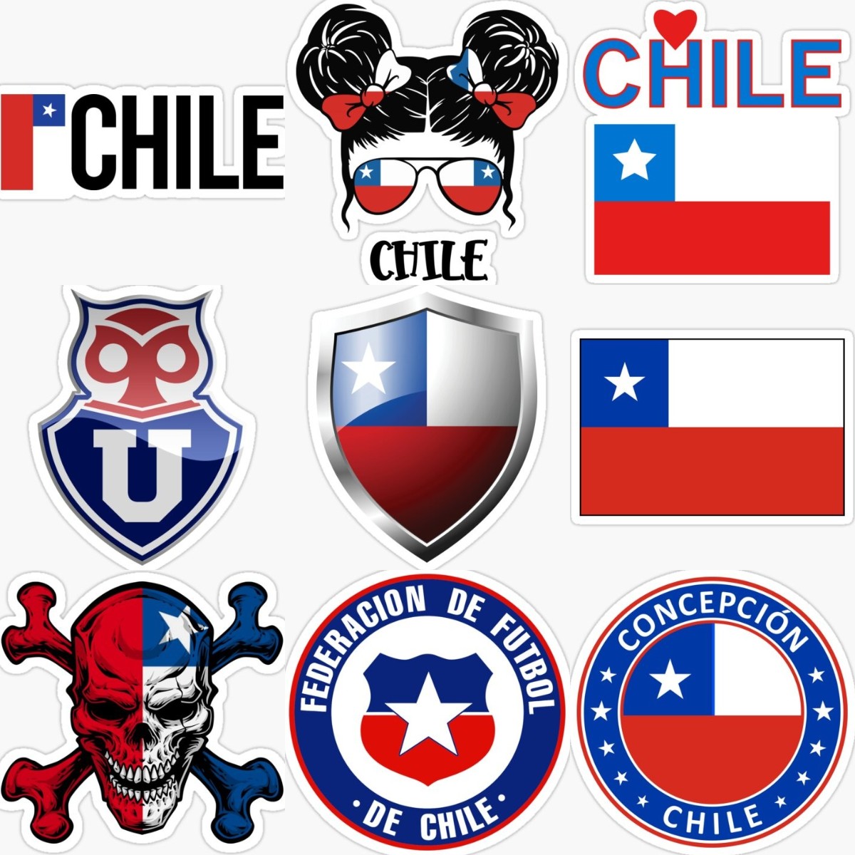 Chile Emblem Flag Skull Creati - Desk Setup Maker review and price