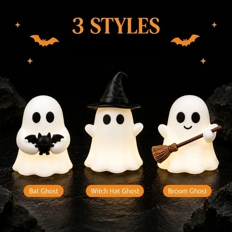 1-5PCS Glow in Dark Mini Ghost - Desk Setup Shelf review and price