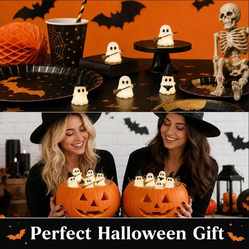 1-5PCS Glow in Dark Mini Ghost - Desk Setup Shelf review and price