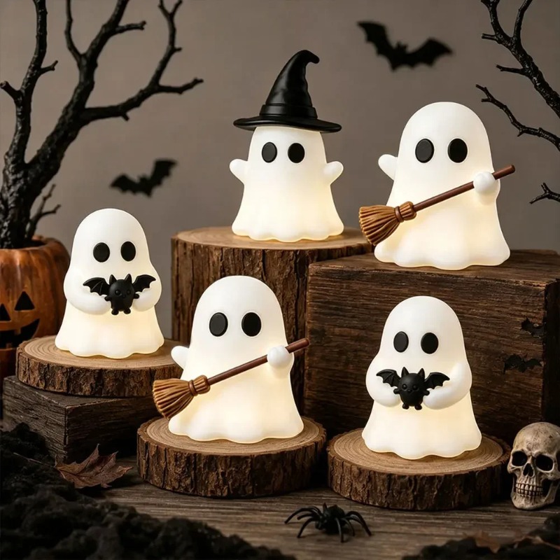 1-5PCS Glow in Dark Mini Ghost - Desk Setup Shelf review and price