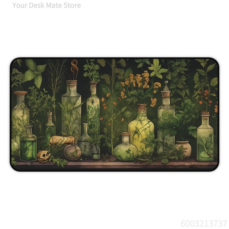 Witchy Botanical Potions Plant - Desk Setup With Plants review and price
