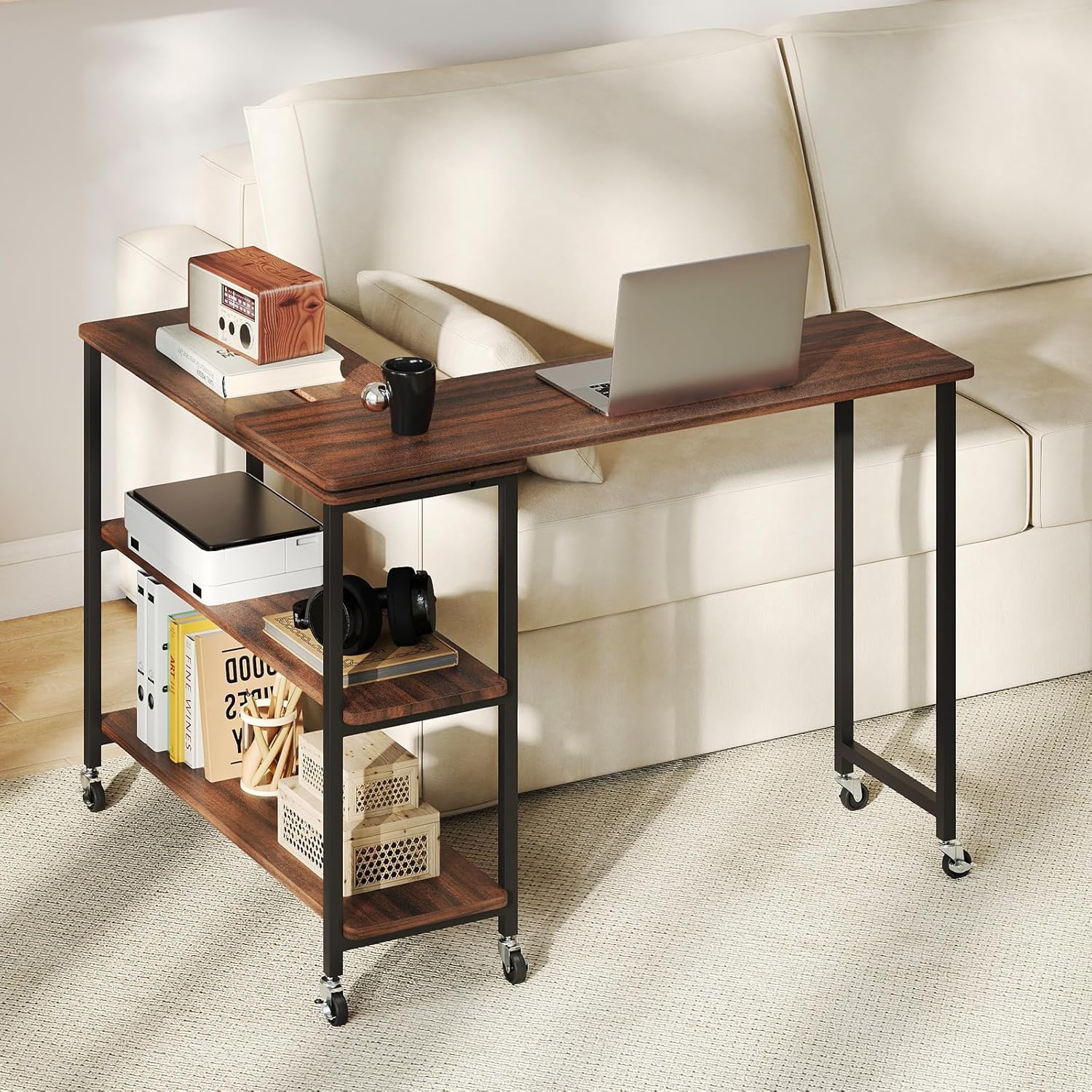 360° Rotating Side Table with  - Desk Setup Maker review and price
