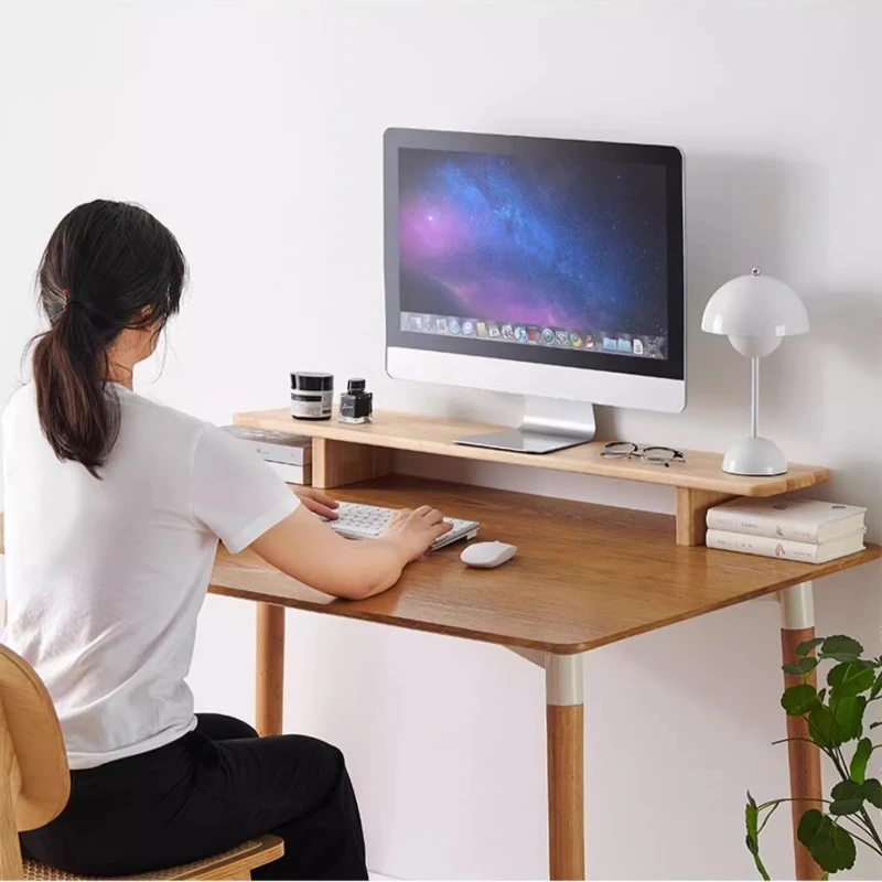 Wooden Monitor Stand Riser for - Desk Setup Laptop And Monitor review and price