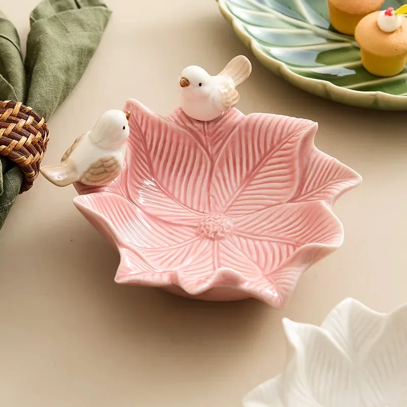 Cute Bird Tray Ceramic Jewelry - Desk Setup Shelf review and price