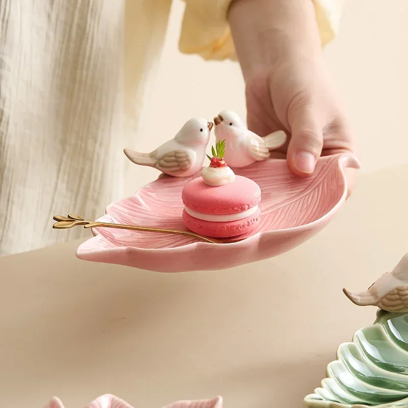 Cute Bird Tray Ceramic Jewelry - Desk Setup Shelf review and price