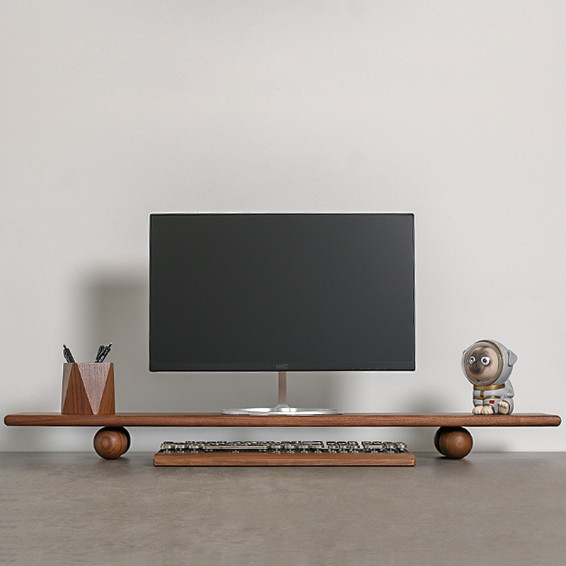 Solid Wood Monitor Riser Lapto - Desk Setup Laptop And Monitor review and price