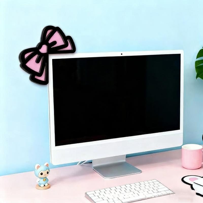New 1/2Pcs Wooden Bowknot PC A - Desk Setup Design review and price