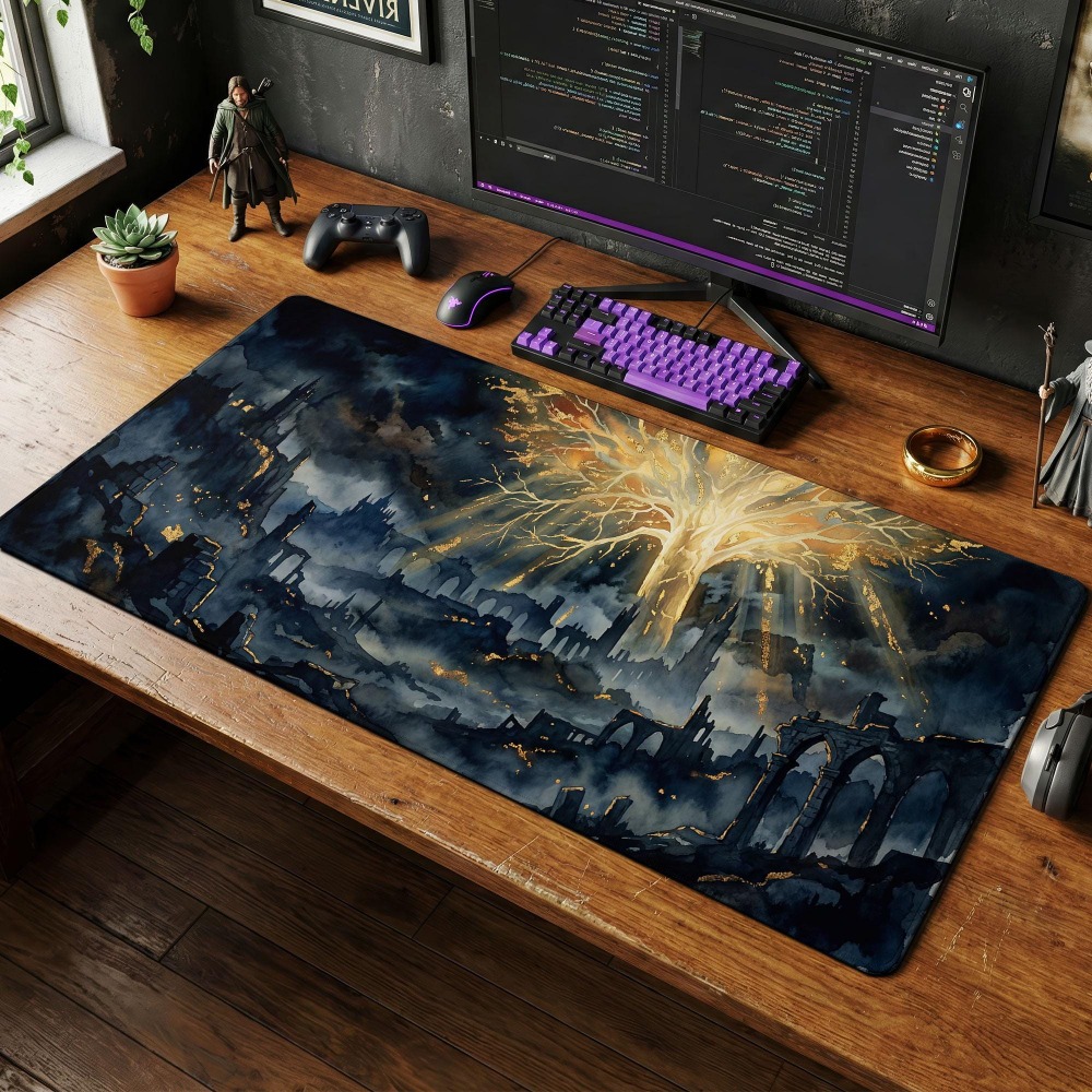 Desk Mat, Dark Fantasy Mouse P - Desk Setup Simple review and price