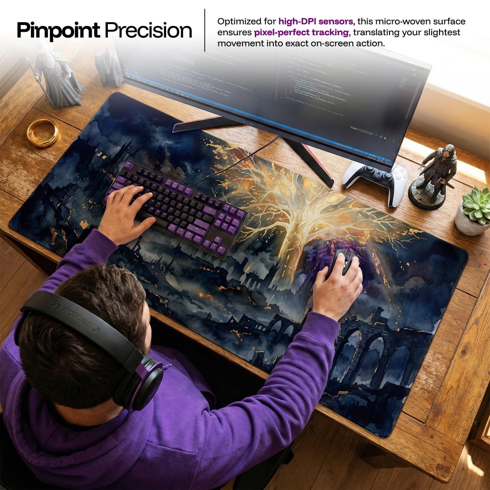 Desk Mat, Dark Fantasy Mouse P - Desk Setup Simple review and price