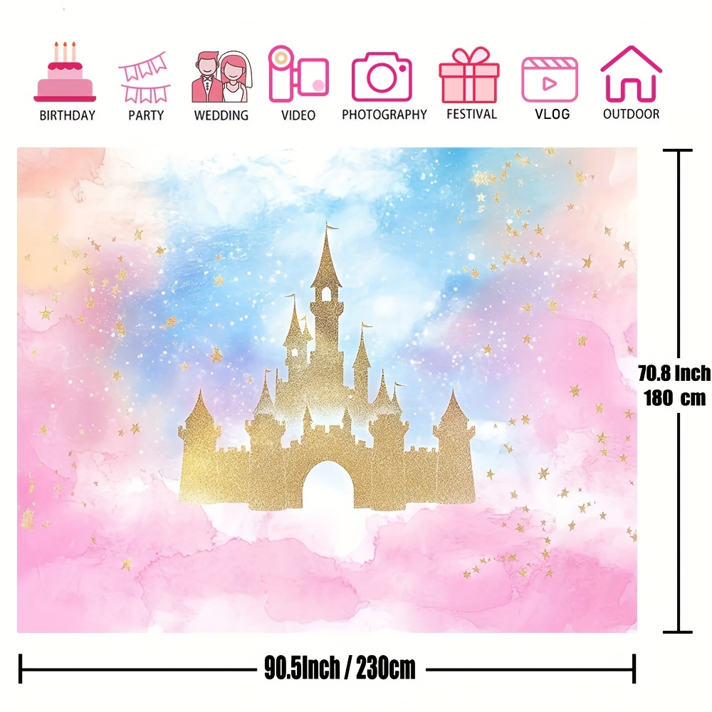 1 Princess Castle Watercolor p - Desk Setup Background review and price