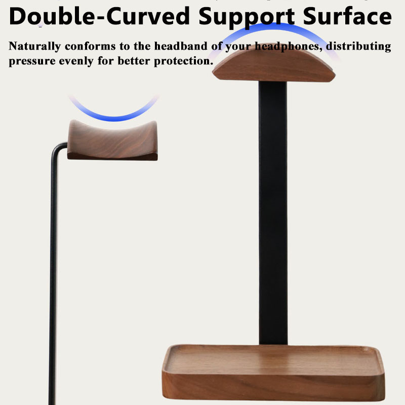 Solid Wood Headphones Stand Bl - Desk Setup Wood review and price