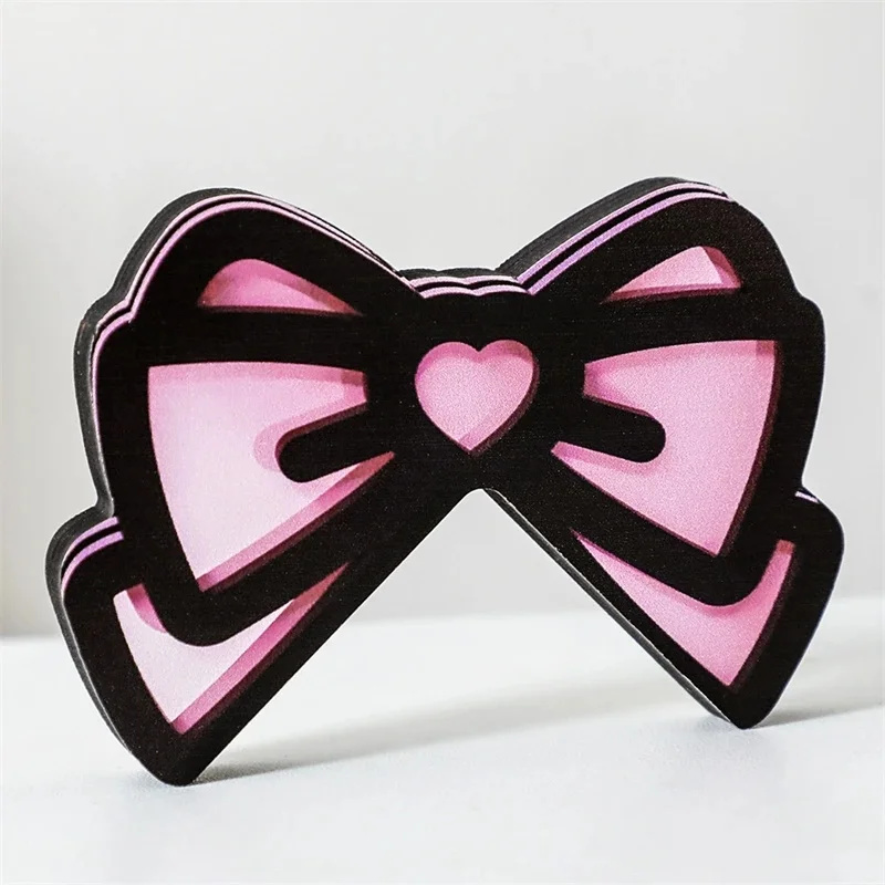 Kawaii Pink Acrylic Bow Monito - Desk Setup Wood review and price