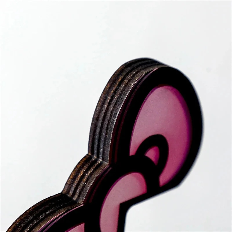 Kawaii Pink Acrylic Bow Monito - Desk Setup Wood review and price