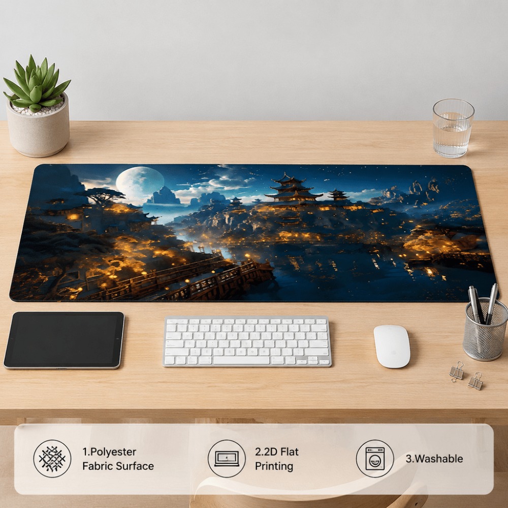 Original fantasy night city mo - Desk Setup Simple review and price