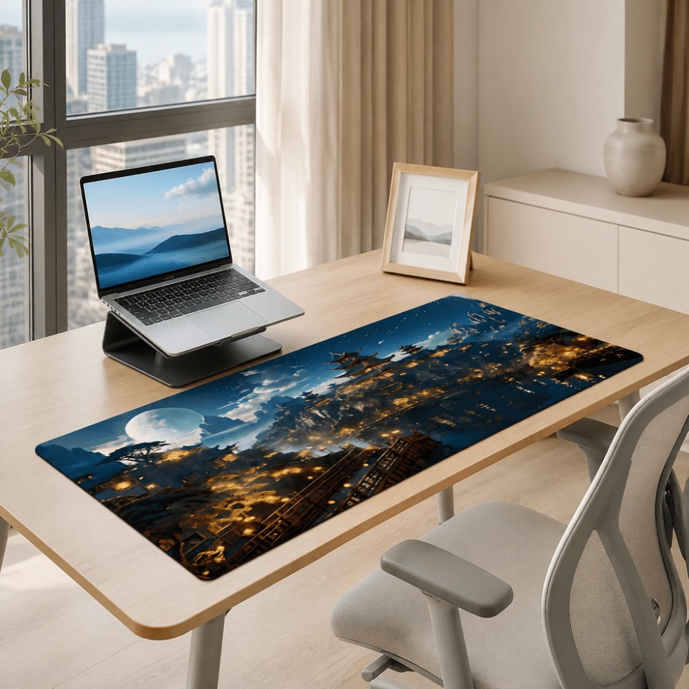 Original fantasy night city mo - Desk Setup Simple review and price