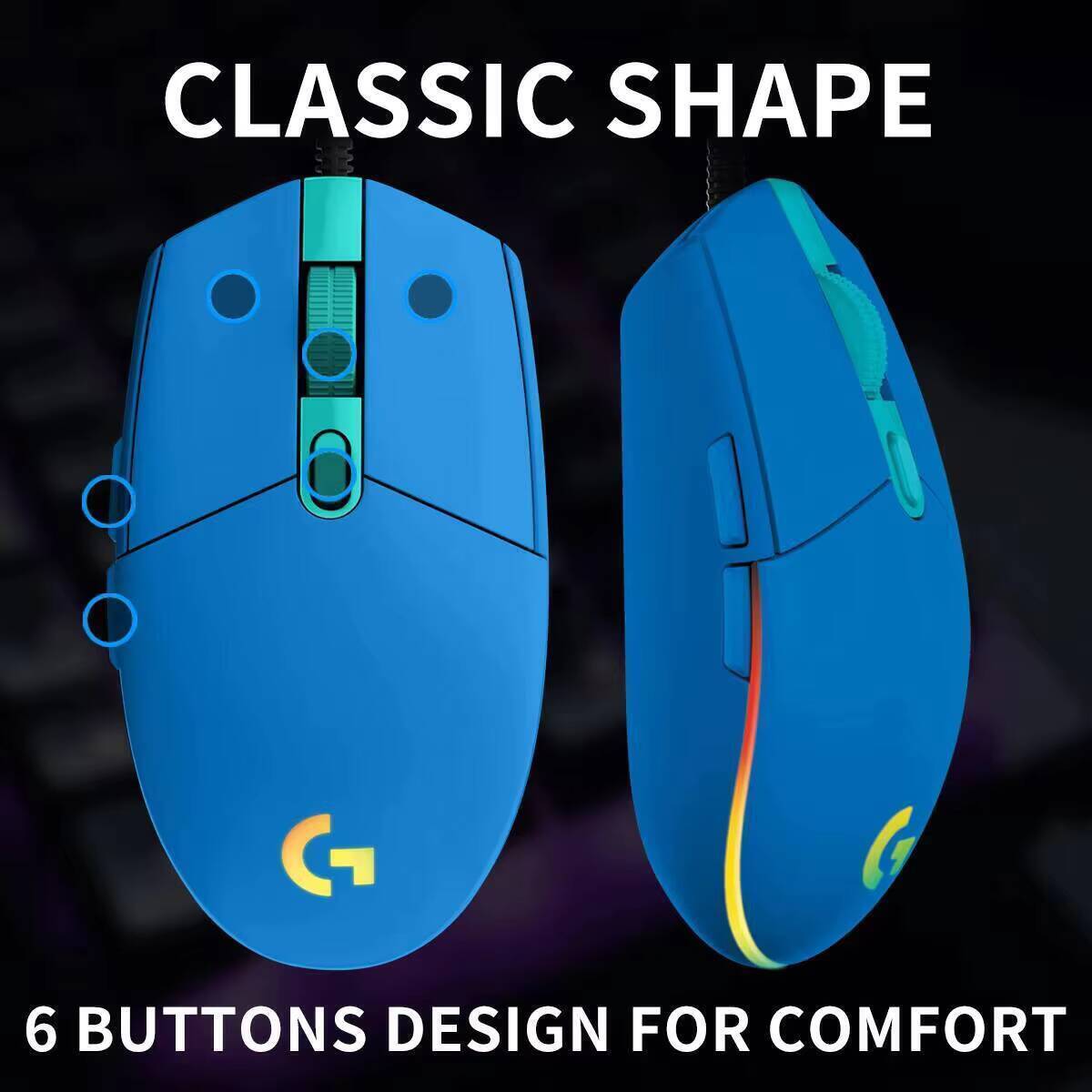 Logitech G203 Wired Mouse for  - Logitech Mouse G203 review and price