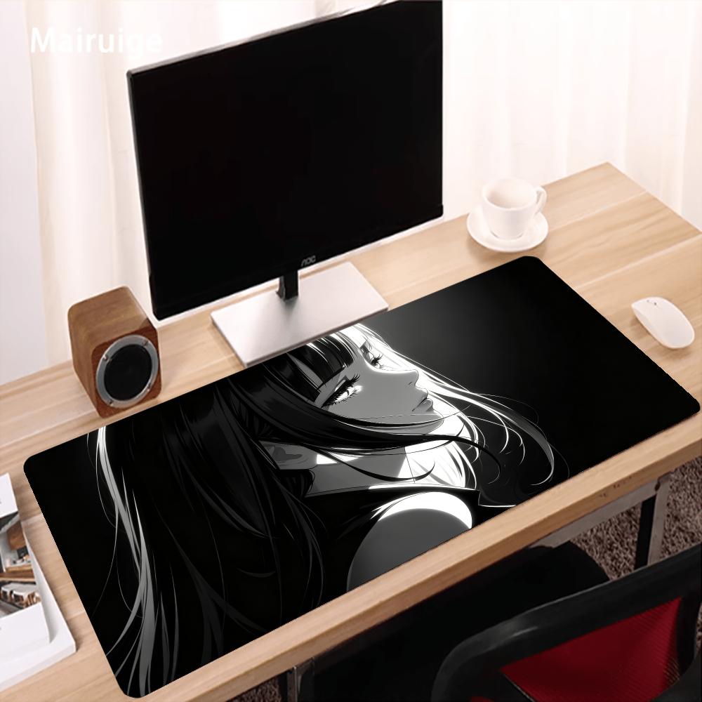 Dark Anime Girl Mouse Pad Desk - Desk Setup Gaming And Work review and price