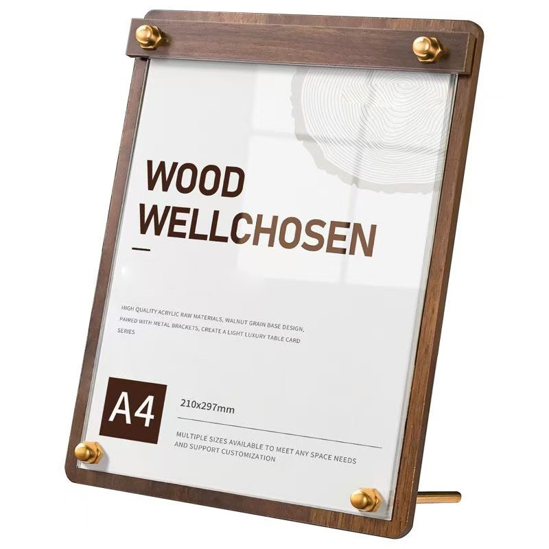 Custom A4/A5 Acrylic Wood Grai - Desk Setup Wood review and price