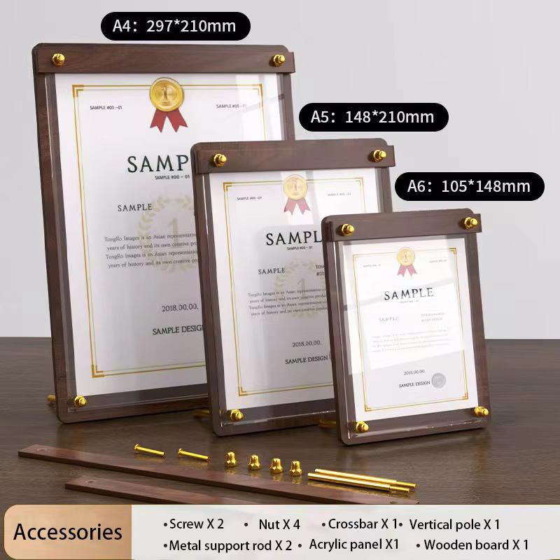 Custom A4/A5 Acrylic Wood Grai - Desk Setup Wood review and price
