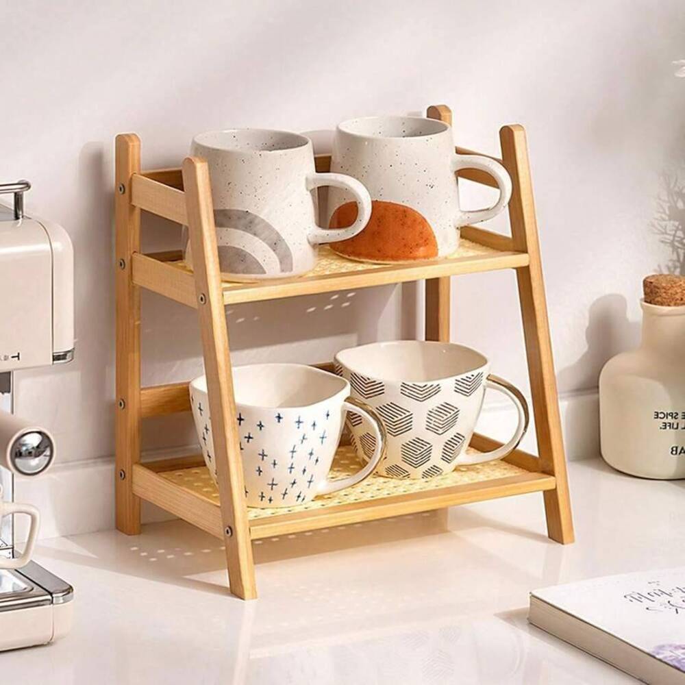 2-Tier Bamboo Countertop Stora - Desk Setup Shelf review and price
