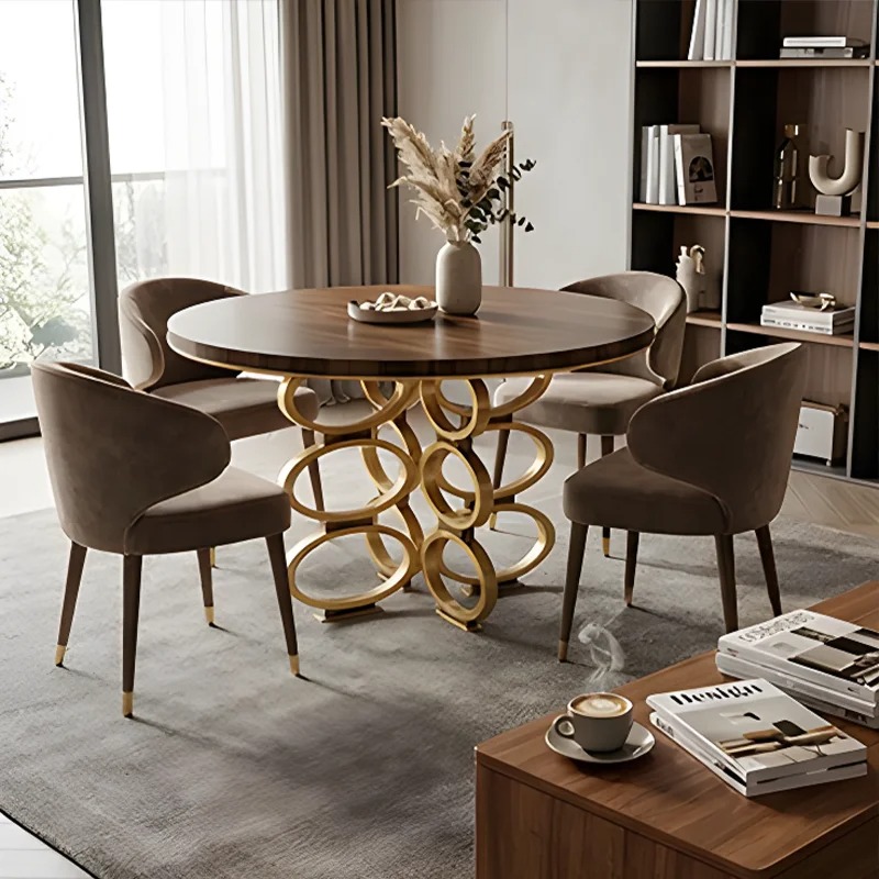*Luxurious Round Dining Table  - Desk Setup Wood review and price