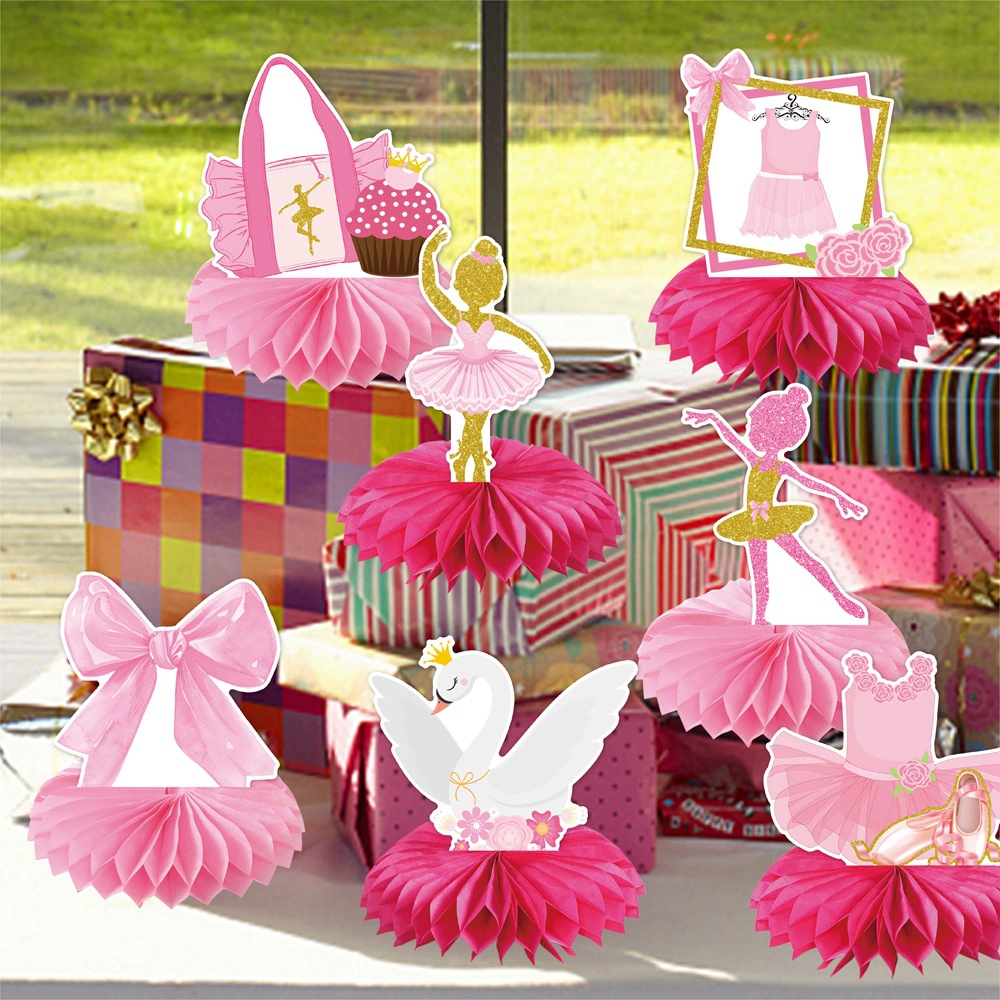 9Pcs Pink Bow Ballet Theme Des - Desk Setup Background review and price
