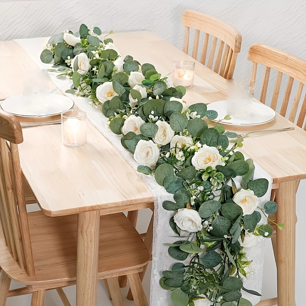 70inch Eucalyptus and Rose Gar - Desk Setup Background review and price