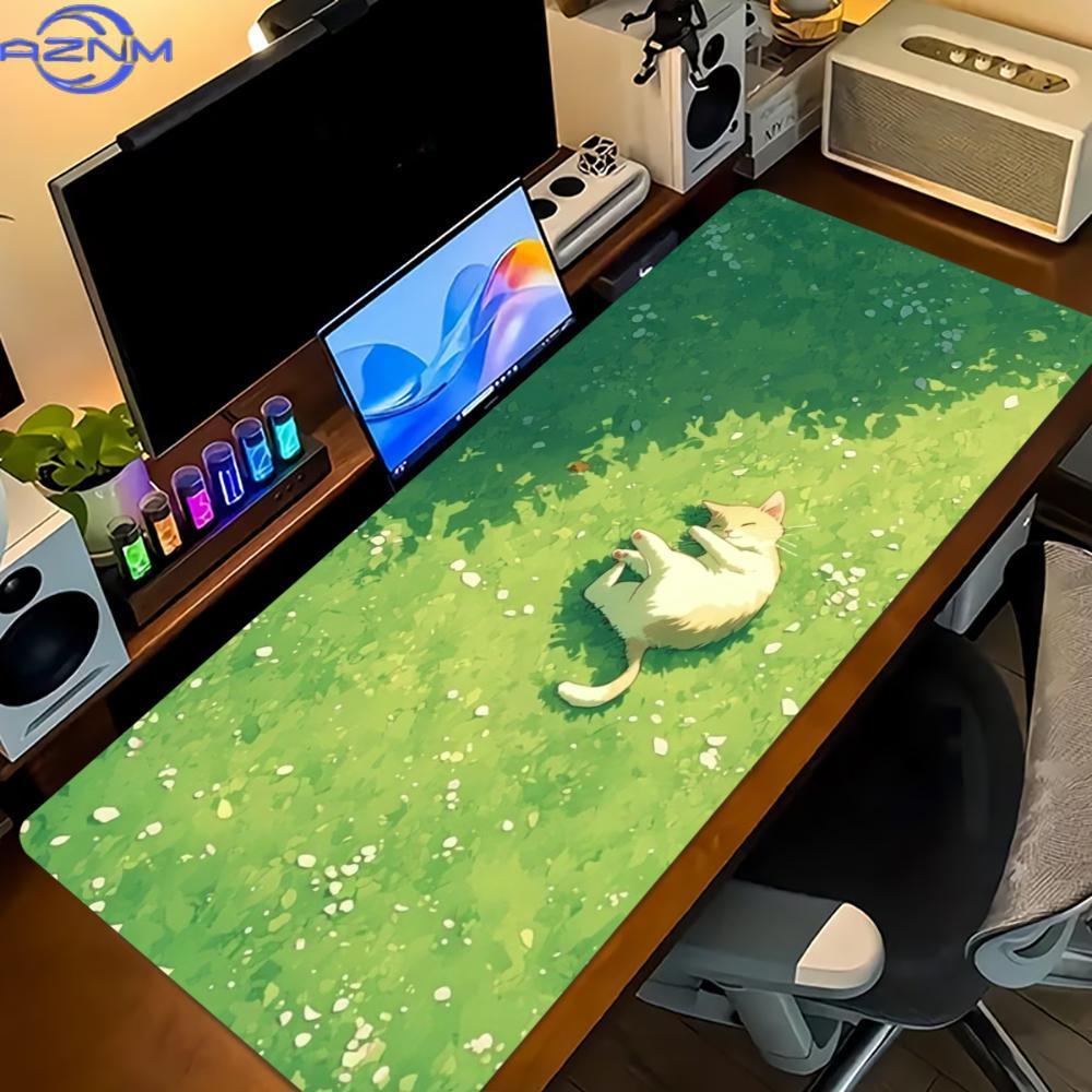 Floral Cute Cat Large Gaming M - Desk Setup Gaming And Work review and price