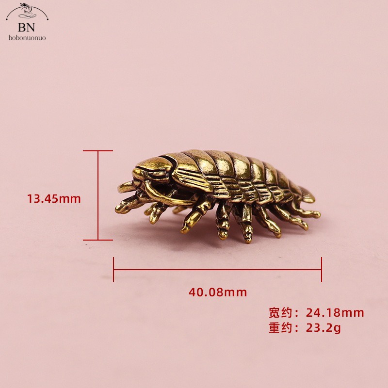 23.2g Giant Isopod Solid Brass - Desk Setup Design review and price