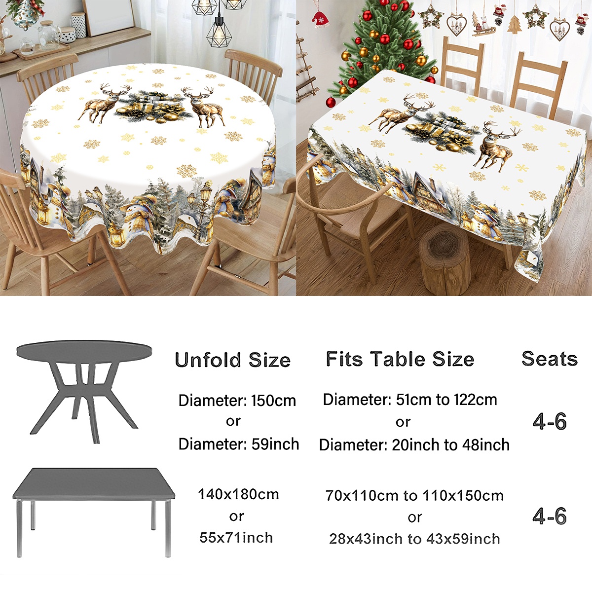 Merry Christmas White Golden T - Desk Setup Design review and price