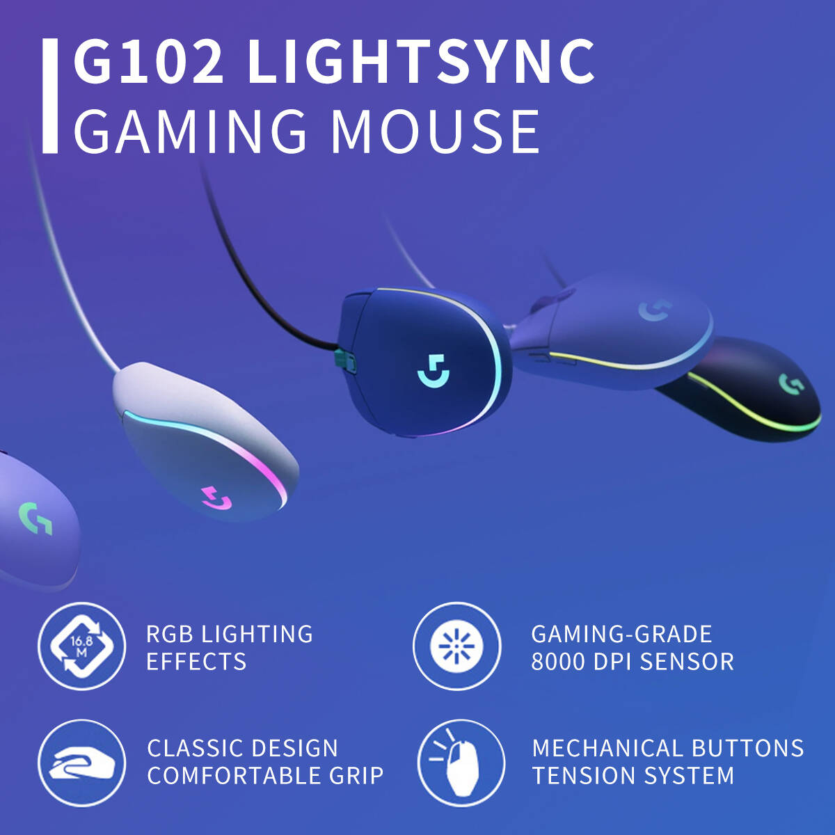 Logitech G102 Prodigy Gaming M - Logitech Mouse G203 review and price