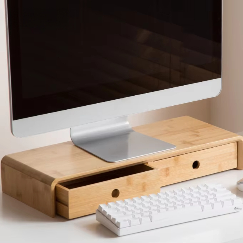 Bamboo Laptop Monitor Riser Ec - Desk Room Setup review and price