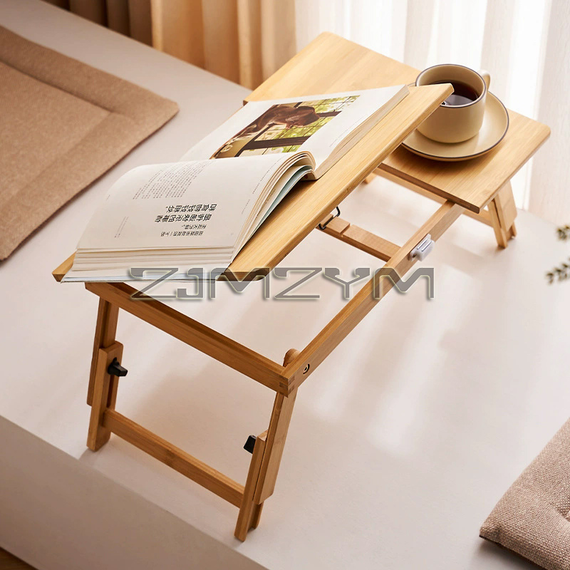 Folding Laptop Table Bamboo Ad - Desk Setup Maker review and price