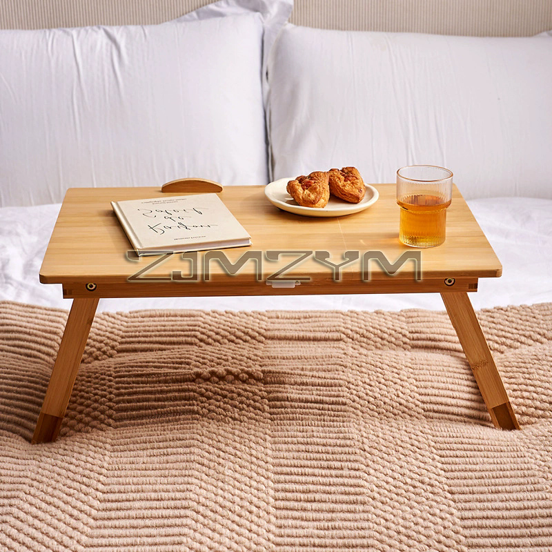 Folding Laptop Table Bamboo Ad - Desk Setup Maker review and price