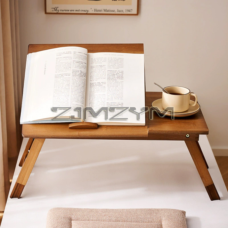 Folding Laptop Table Bamboo Ad - Desk Setup Maker review and price