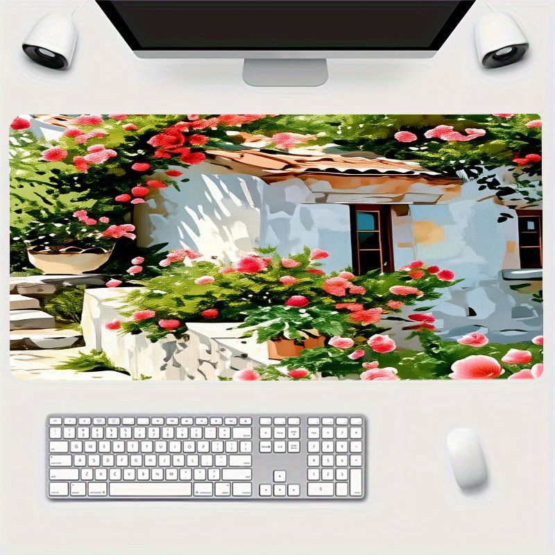 Creative Iron Art Mouse Pad Co - Desk Setup With Plants review and price