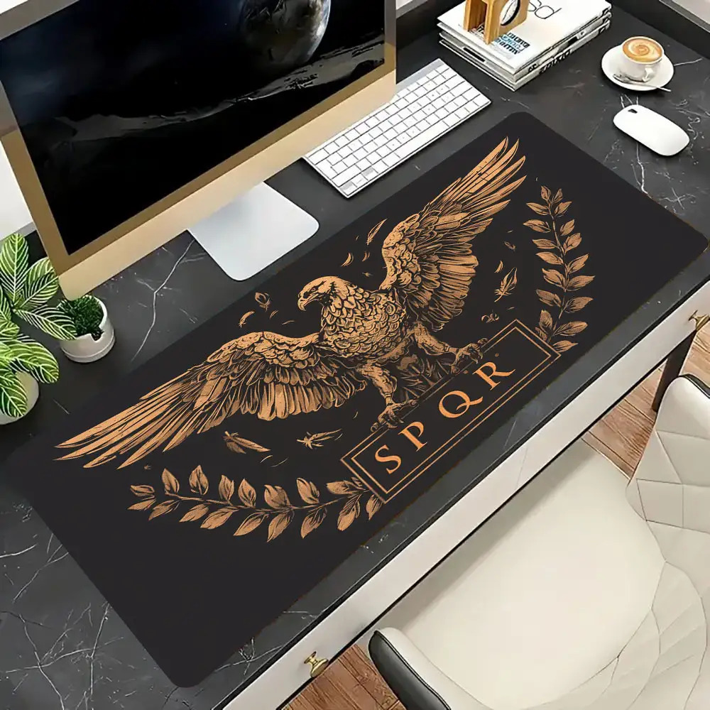 Golden Brown Black Desk Mat De - Desk Room Setup review and price