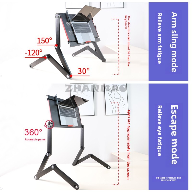 Lying Flat on The Bed, Laptop  - Desk Setup Maker review and price
