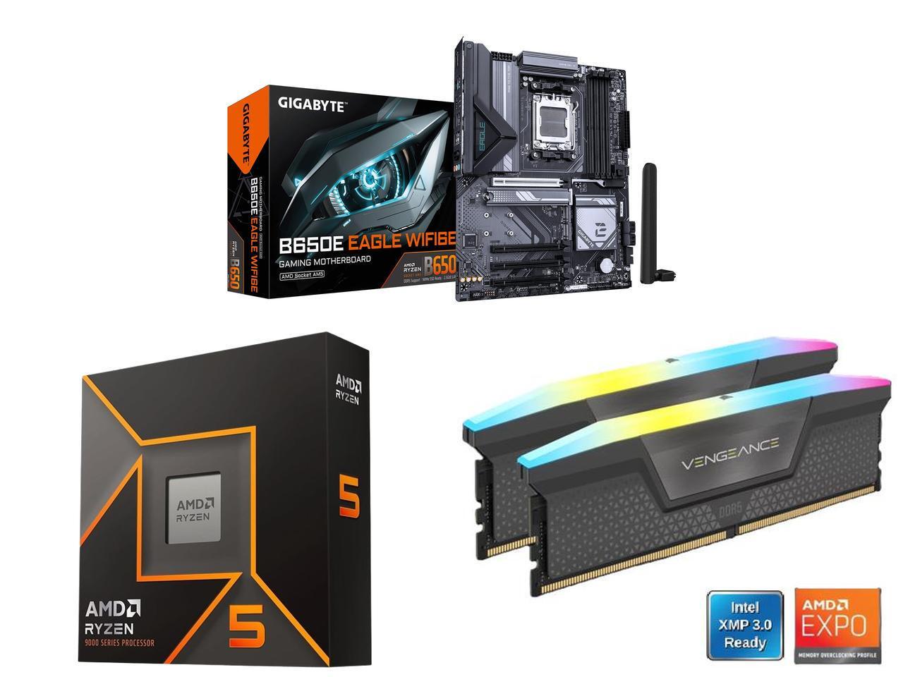 GIGABYTE B650E EAGLE WIFI6E AM - Corsair Ram Vengeance 16Gb review and price