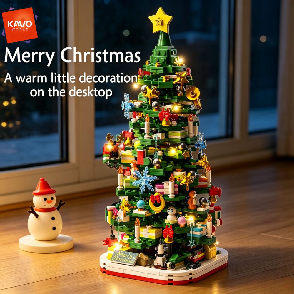 KAVOWORLD 1024pcs Christmas Tr - Desk Office Setup Ideas review and price