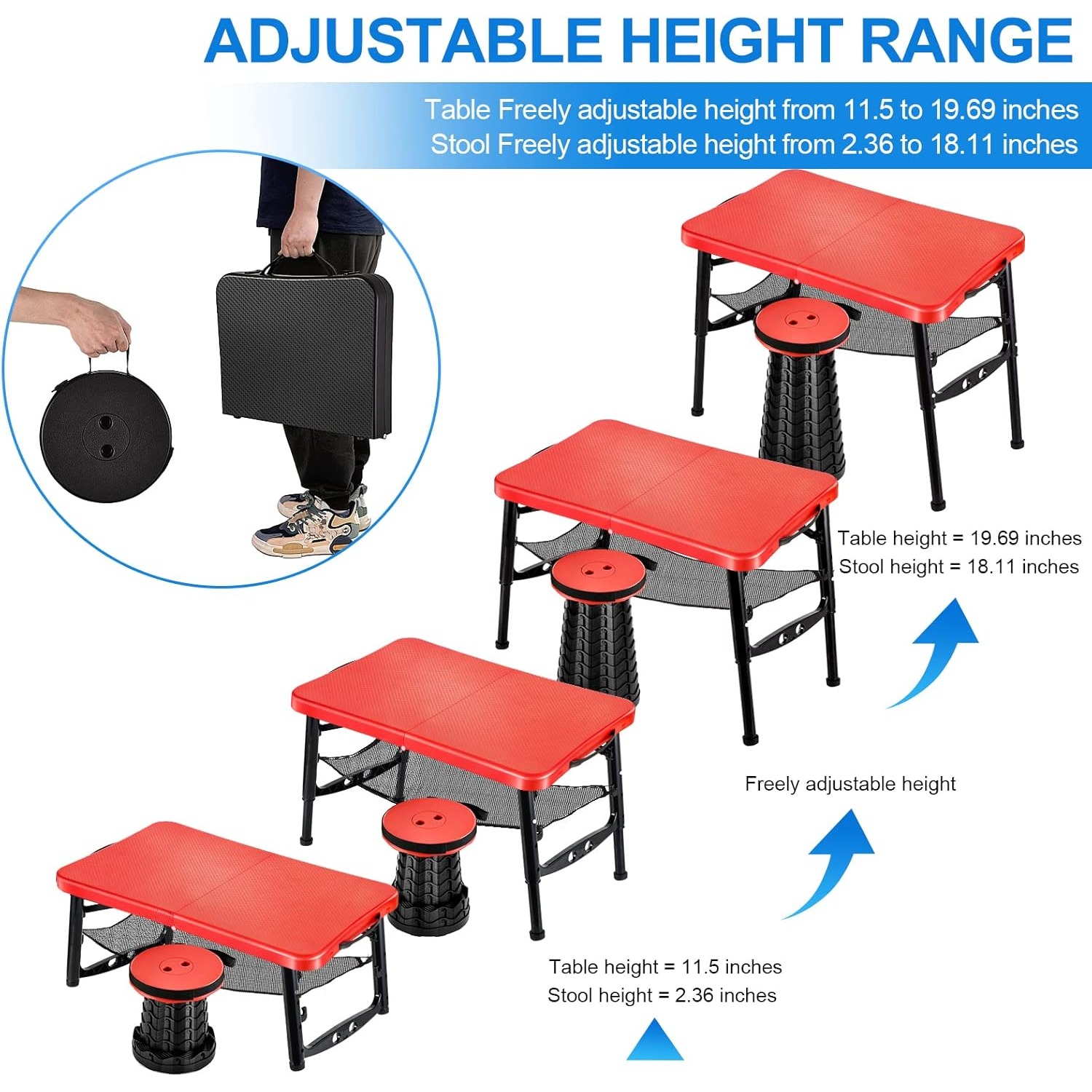 Retractable Folding Table & St - Desk Setup Maker review and price